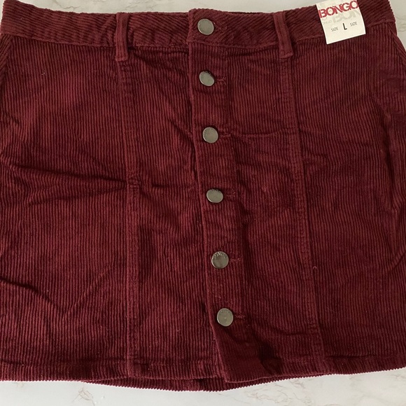 Buttoned Corduroy Skirt Set - Picture 2 of 4